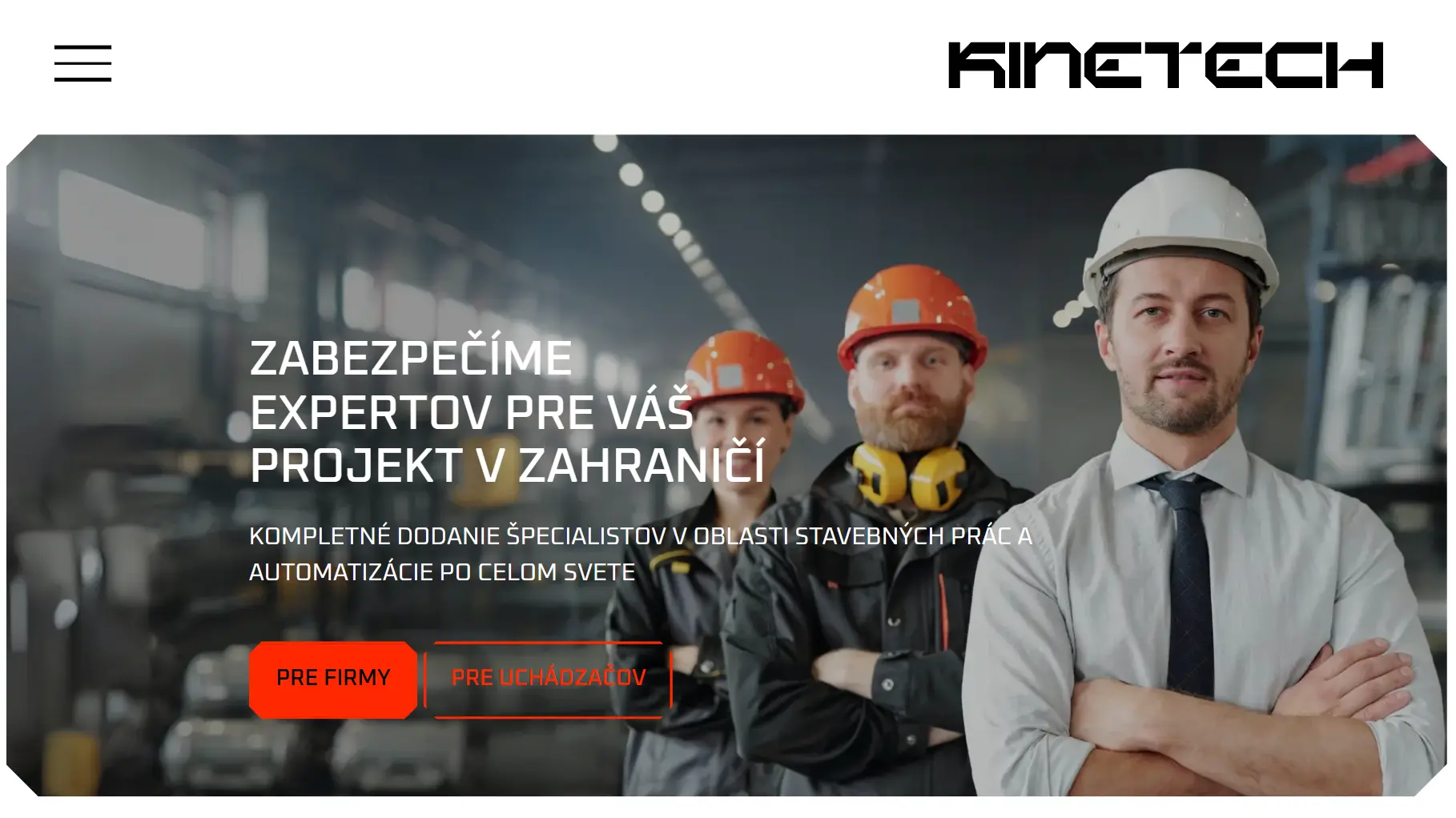 Dizajn webu Kinetech